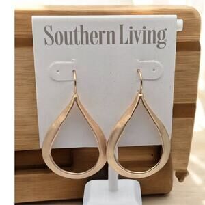 Southern Living Gold Teardrop Drop Dangle Earrings